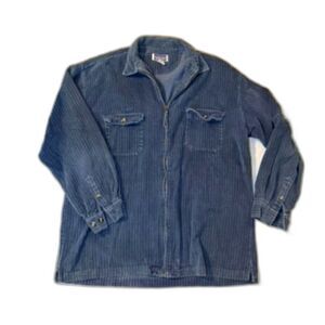 Vintage NorthCrest - Corduroy Zip Up Shirt Jacket - Size XLT